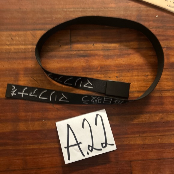 Buckle down Kenji black nylon belt Japanese belt 46” long - Picture 2 of 5